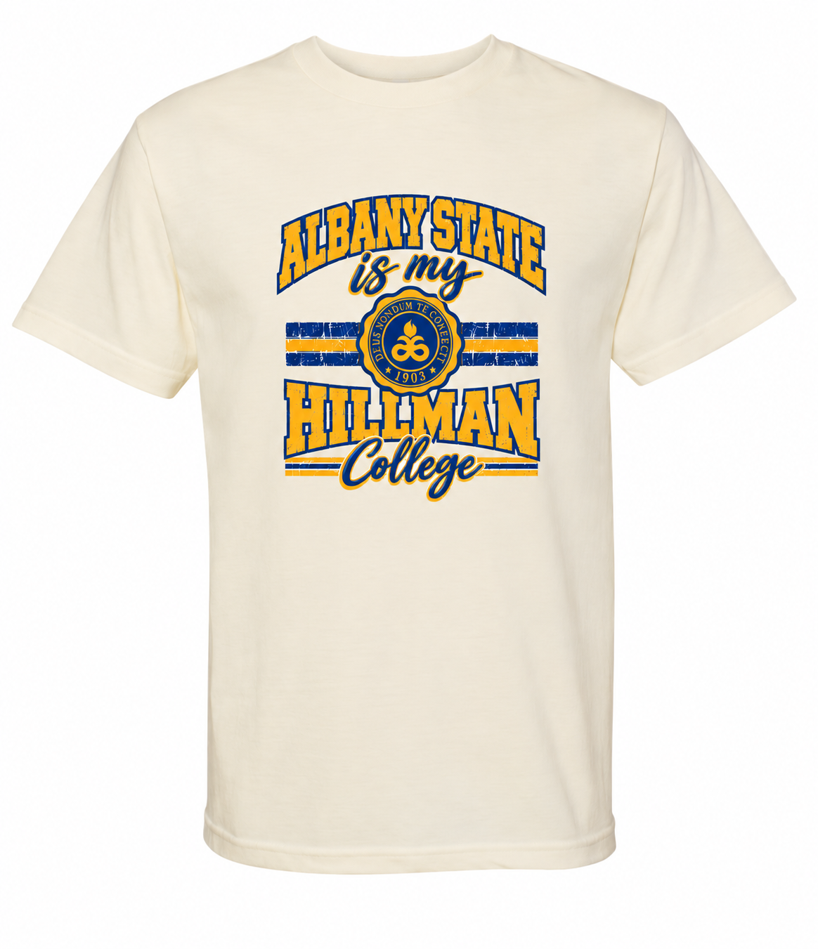 Albany State Is My Hillman College Cream Tee
